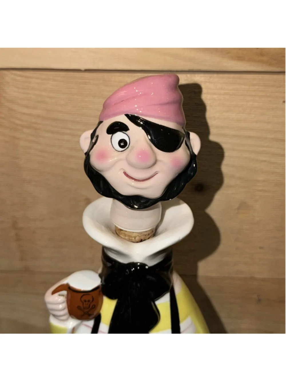Lego Leo Goldman 1960 Kitschy Pirate Gin Bottle Decanter Japan MCM Rare Vtg Bar